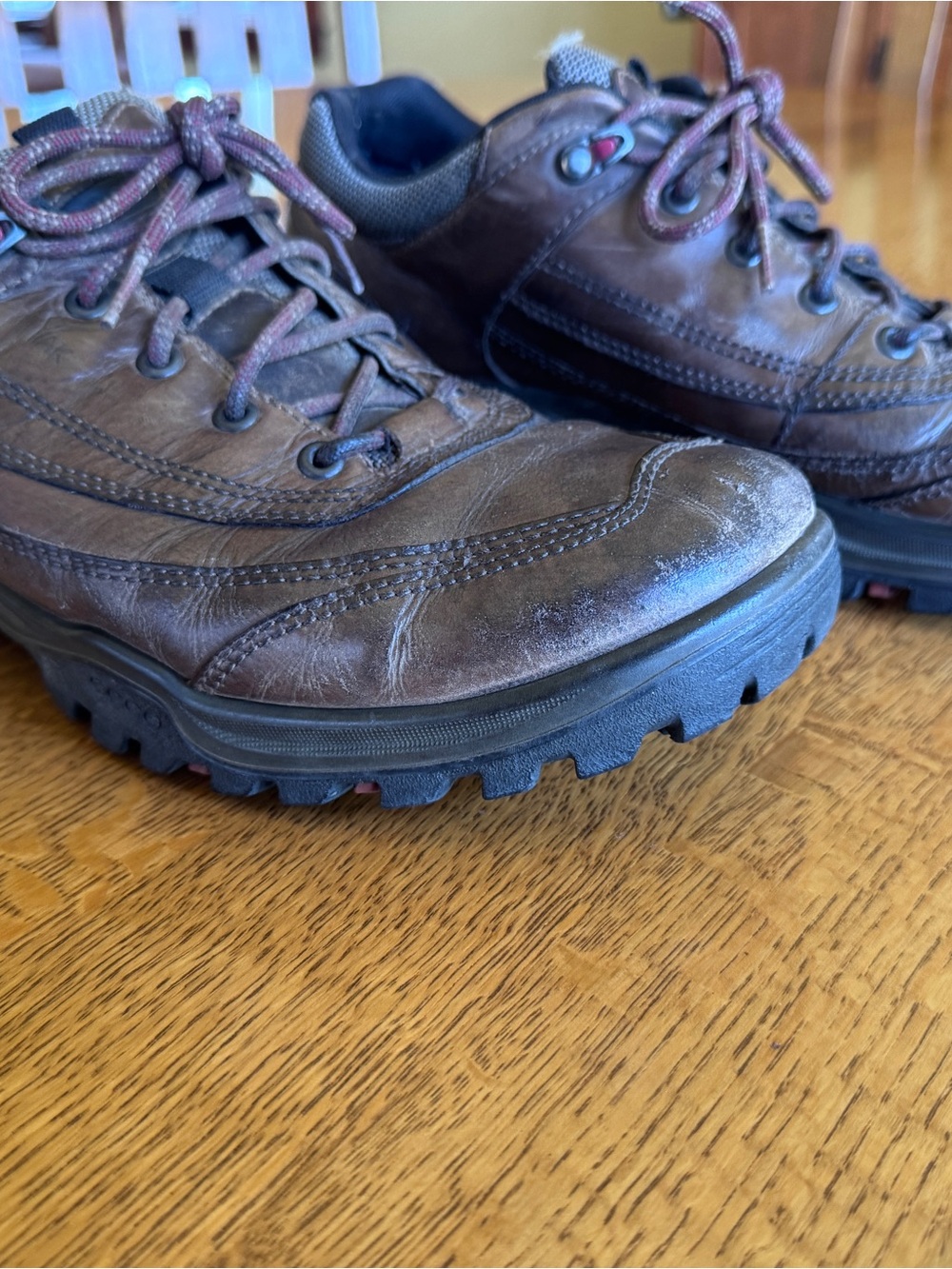 Ecco Brown Leather Hiking Shoes size 45. (US 11.5)